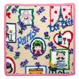 FEILER Tour De Paris Handkerchief, Pink Hand Towel, 9.8 inches (25 cm)
