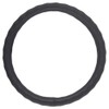 BDK SW-899-LK Black Leather Car Steering Wheel Cover Large Size