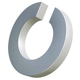 Spring Washers M10, Split Ring, Helix Lock Zinc Plated Steel, Single Coil Square Section Washer, Gasket Ring for 10mm Bolt/Screw DIN 127 (Pack of 25)