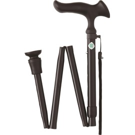 Fuji Home Karugamo E Folding Stick, Black