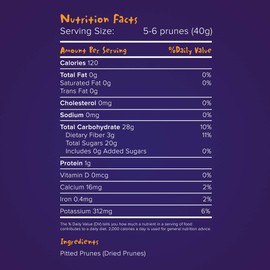 Looney Pruney Organic Pitted Dried Prunes for the Entire Family | Always California-Grown | Kosher | No Added Sugar & No Preservatives (12 pack)