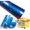 AUTOGOODY 48"x60" HIGH GLOSS 5D Blue Carbon Fiber Vinyl Wrap