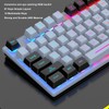 Gaming Keyboard 87 Keys ABS Keycaps RGB Backlit Contrast Color