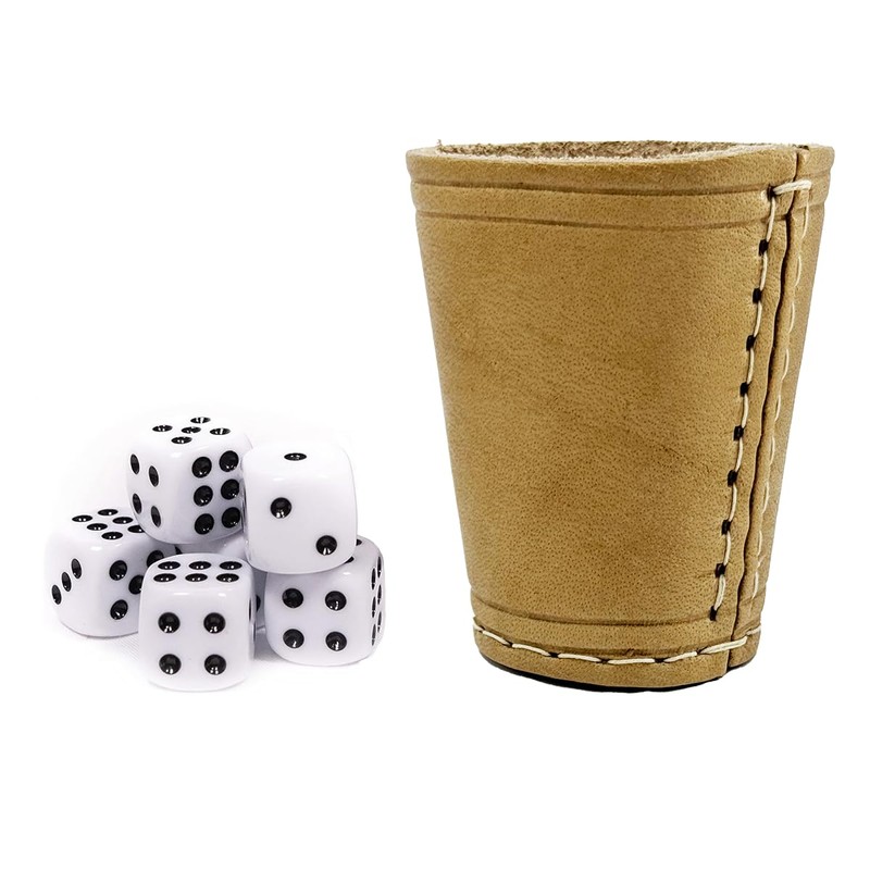 Dice Cup with 6 Dice in Set of 2 -
