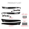 HCmotorku Windshield Trim Lights Windscreen Fairing LED Turn Signals Lamp