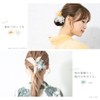 Soubien Hair Ornament, Sheer, Flower, Yukata, Arrangement, E, Blue