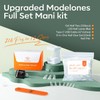 modelones Gel Nail Kit, Gel Nail Tips Medium Coffin Shape,