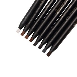 Guapa Microblading Eyebrows Pencil Waterproof Pull Cord Peel-off Brow Pencil Set for Marking, Filling and Outlining, Tattoo Makeup and Permanent Makeup Beauty (5pcs, Gray Brown)