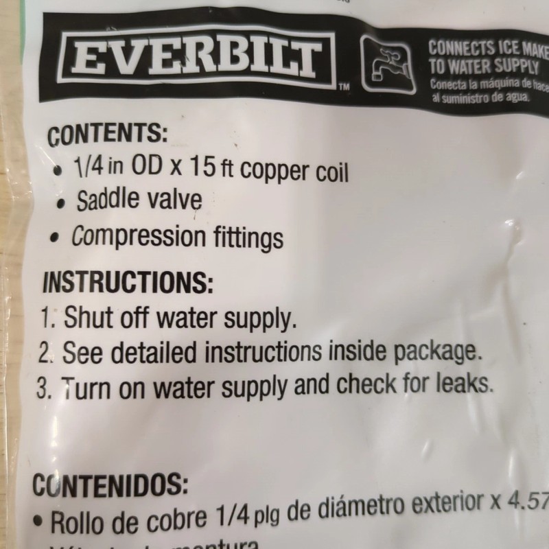Everbilt 1/4 in. x 15 ft. Copper Ice Maker Supply