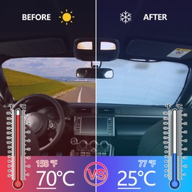 Windshield Sunshade for Subaru BRZ/Toyota 86 2012-2023, Front Window Sun Shade, Foldable Reflective Sun Visor, Screen Shield Cover Blocker UV Protector HeatShield Keeps Your Vehicle Cool (Silver)