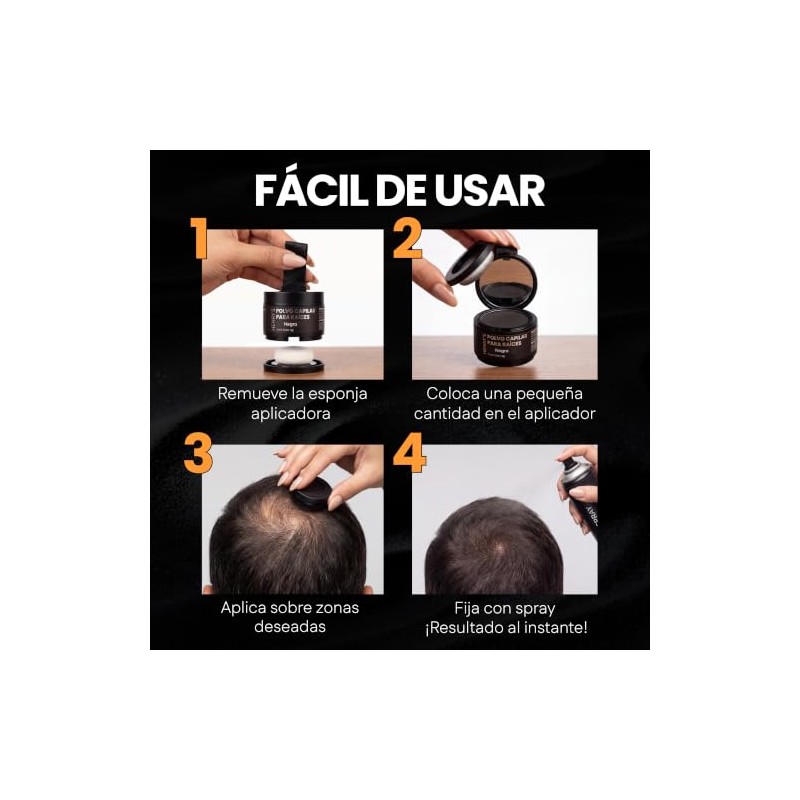 Henrys Polvo para Retocar Raíces Castaño Oscuro 10g, Define Línea