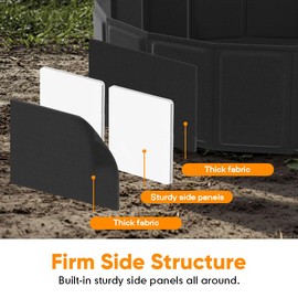 Moryimi Chicken Dust Bath Tub Container, 31" D x 7.8" H Dust Bath for Chickens, Foldable Essential Chicken Coop