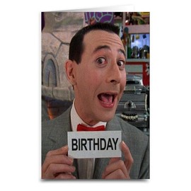 Pee Wee Herman Birthday Greeting Card, Funny Novelty Design