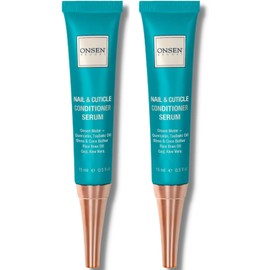 Onsen Secret Cuticle Cream 2pk, Cuticle Oil in Deep Action - Japanese Natural Healing Minerals Nail Care Serum. Sooth, Repair, & Strengthen Cuticles & Nails, Visible Results, Non-Greasy - 2x15ml