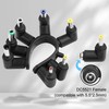 ELFJMZP DC Adapter Plug Set 8-in-1 90 Degree Right Angle