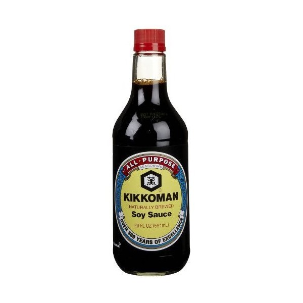 Kikkoman Naturally Brewed Soy Sauce (413934) 20 oz (Pack of 12)