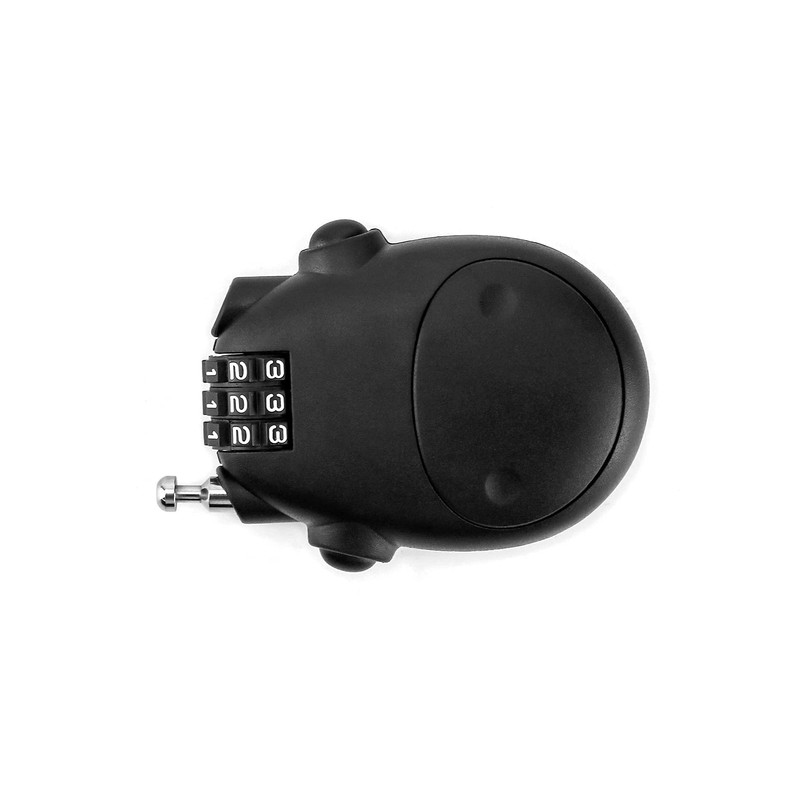 QWORK® 3 Digit Combination Lock, Cable Lock, Security Password Lock,