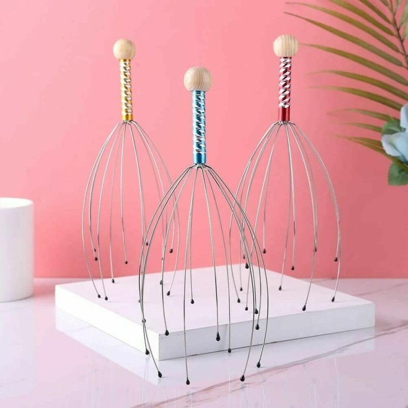 Generic Scalp Head Fingers Massager, 2Pcs Head Tickler Head Whisk