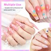 JODSONE 100PCS Soft Nail Sponges for Ombre with 1 Stainless