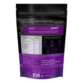 Colágeno Hidrolizado Health Addiction con Glucosamina, Ácido Hialurónico y Vitaminas para 30 Días Sabor Frambuesa