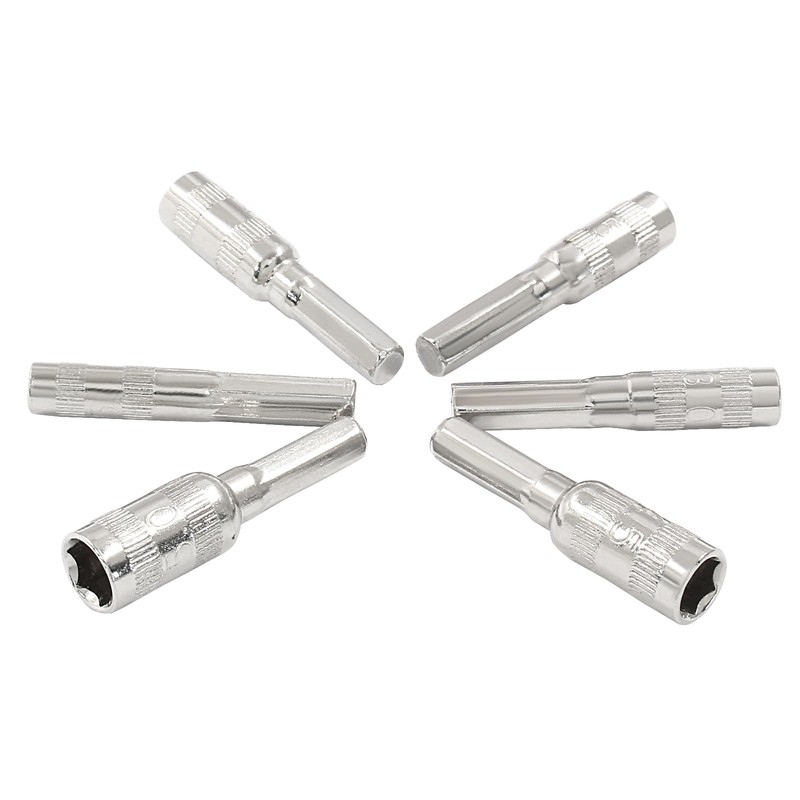 LDEXIN 6 in 1 Hex Socket Adapter with H4 Shank,