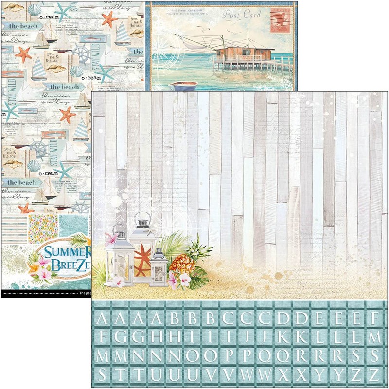 Ciao Bella Summer Breeze 12"x12" Patterns Pad - 190gsm