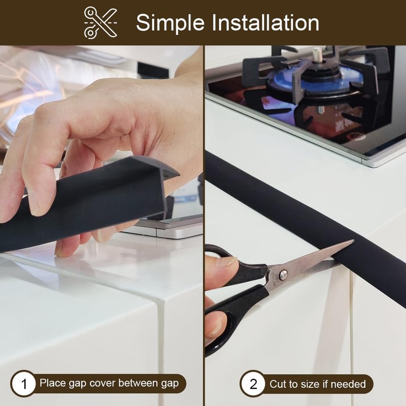 Silicone Stove Counter Gap Cover,30 Inches (for 0.2-1 inch Gap)