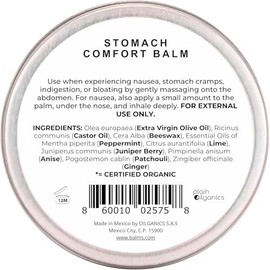 Balm's Tummy 45g - Balsamo para Cólicos Mejorar la Digestión Pomada Natural con Aceites Esenciales de Menta, Limón, Enebro y Patchouli Bebé Niños Adul