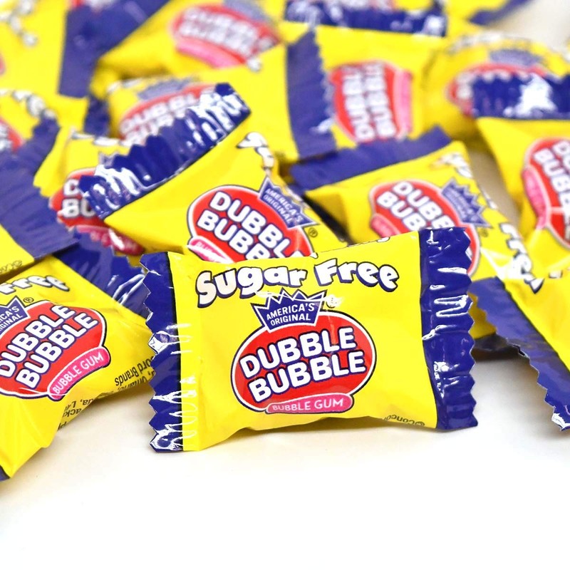 Tootsie Roll Sugar Free Dubble Bubble - Individually Wrapped Bubble