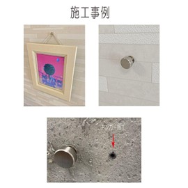 福井金属工芸 額縁を飾るためのフック 額吊飾鋲フック 大 25㎜ カールプラグ付 DP-6