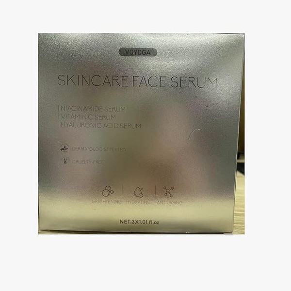 Vitamin C Serum with Niacinamide Serum & Hyaluronic Acid Serum