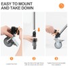 Alluneitter 3-Pack Professional Swivel Caster Brake locking casters Metal Wheel