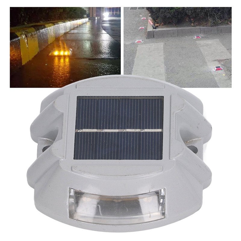 Solar Deck Light Waterproof Night Lamp Reflective Flashing Warning for