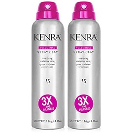 Kenra Volumizing Spray Clay 15 | Bodifying, Fullness Spray | All Hair Types | 4 oz (2-Pack)