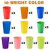 Hikrxya 30 Pack Reusable Plastic Cups, 260 ml Plastic Drinking