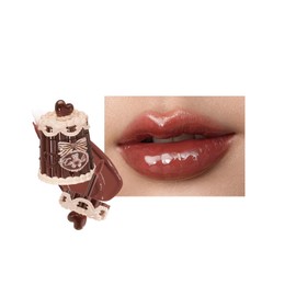 Flower Knows The Sweetie Bear Coating Lip Jelly,Soft Moisturizing Tinted Lip Gloss with Botanicals,Lightweight Non-Sticky Brown Lips Plumper,Cruelty-Free,0.18 oz(JE09 Toffee)