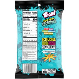 Trolli Sour Brite Octopus, Sour Gummy Candy, 6.3 Ounce (Pack of 8)