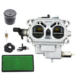 Chacarbtu 15410-MFj-D01 Oil Filter Kit - 16100-Z0A-815 Carburetor Carb for Honda GXV530 GXV530R GXV530U Engine with 17211-Z0A-013 Air Filter 16950-ZM0-003 Petcock Kit