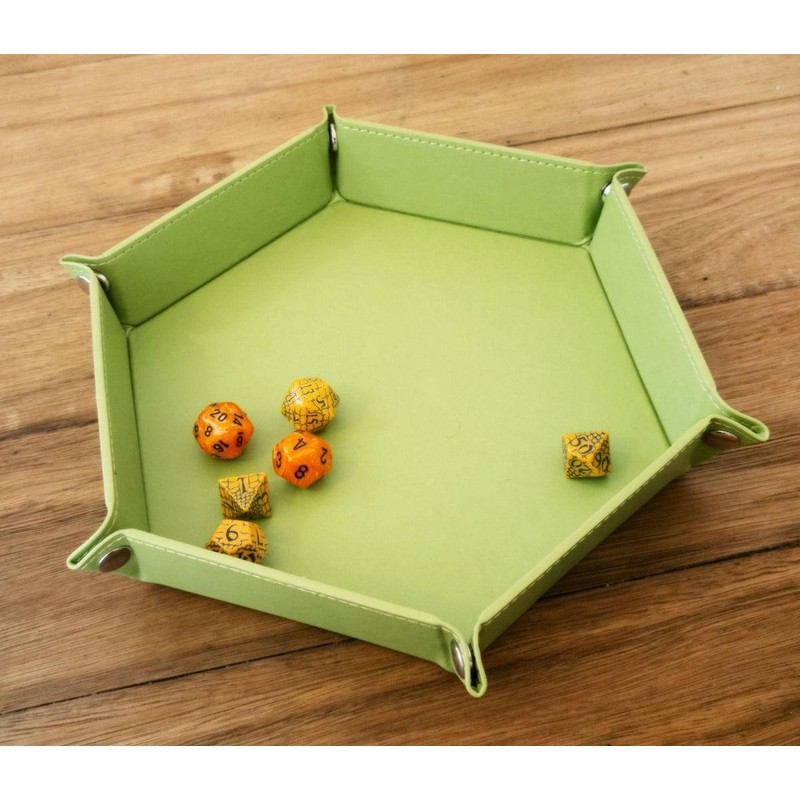 Hexagon Dice Rolling Tray for D&D and RPG Games –