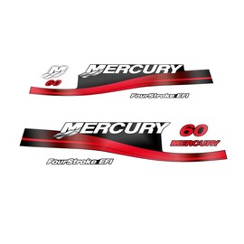 411 Decals Repuesto para Mercury 60 FS EFI (2002-2004) juego de calcomanías fueraborda (calcomanía)