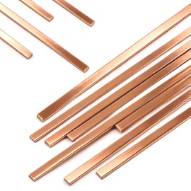 COCODE 10 Sticks 15% Silver Brazing Rods AWS BCuP-5 Silver Solder 0.050"x1/8"x10" Phosphorus Copper Brazing Alloy Flat Welding Rods for HVAC, Refrigerator, Cold Storage, Air Conditioning