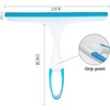 Shine Squeegee for Shower,Hand Held Rubber Glass Shower Squeegee, with