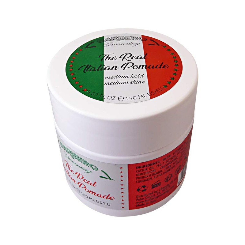 Barbero Grooming the Real Italian Pomade Medium Hold 5.07 oz