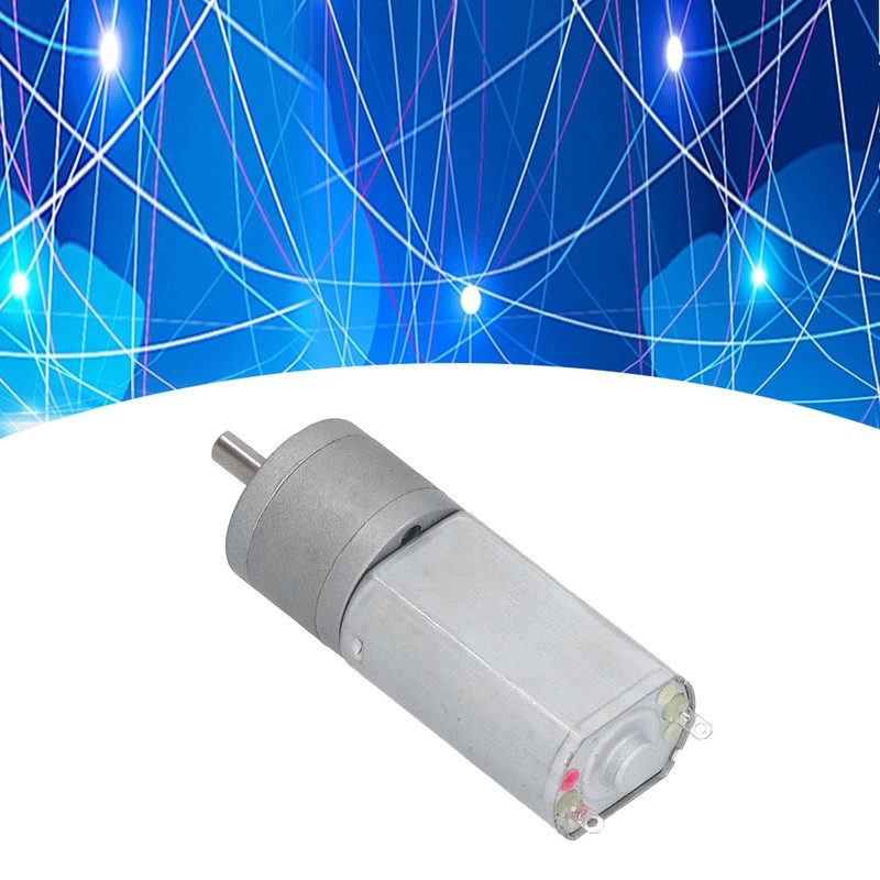 Gear Motor Speed Reduction DC 12V 75RPM Metal for Machine