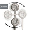 Freespin Bellerose 3-Spray 5.25 in. Dual Wall Mount Fixed and
