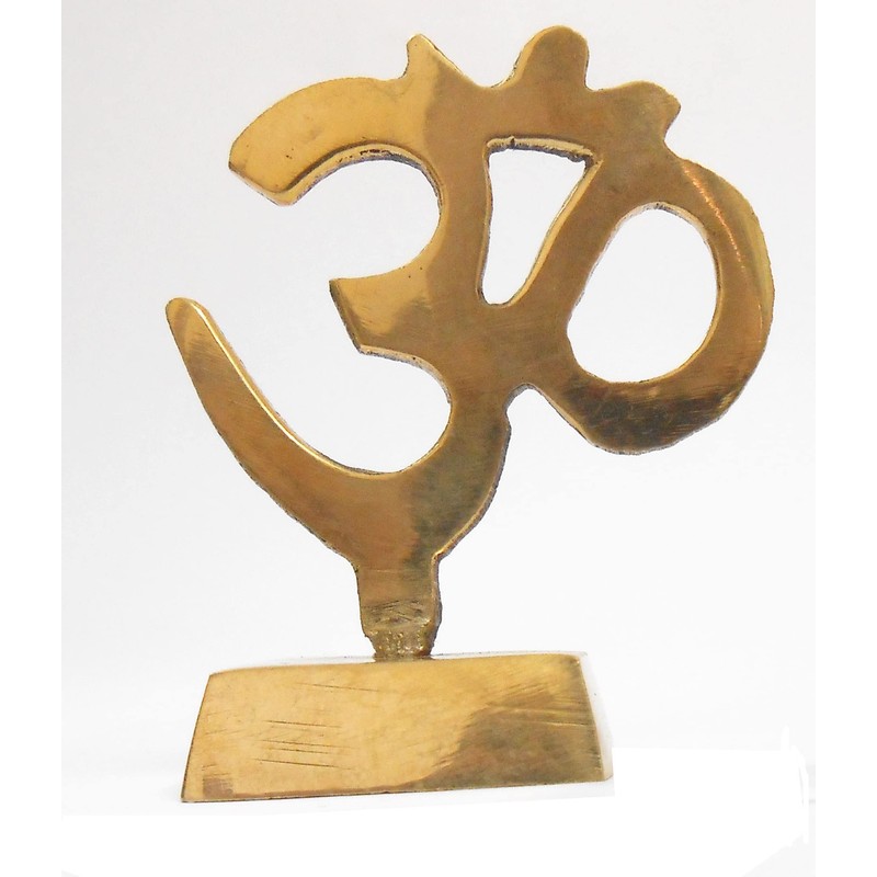 Crafts of India Handcrafted Brass Om/Aum Table Top Decor -