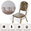 SagaSave Plastic Dining Chair Covers, 4 Pcs Clear Waterproof PVC