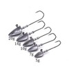 jig head hook fish lead lure tackle hook needle Fishing 5g2pcs KGD08144 100ea