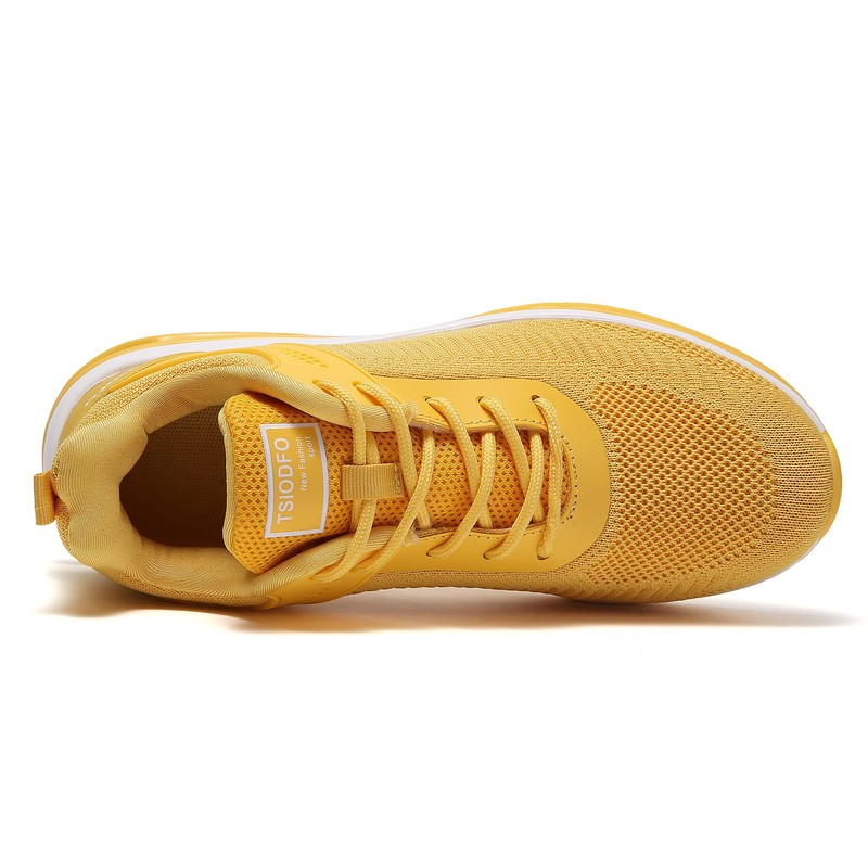 SKDOIUL Tenis deportivos para correr para mujer, Amarillo, 9.5 US