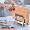 Xuenair Cutting Board Rack, Auto Width Adjustable Holder Stand for
